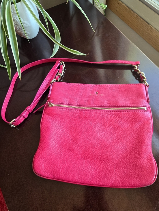 kate spade Handbags - ​✨ Kate Spade Hot Pink Crossbody ✨ Barbiecore Pebbled Leather 🎀